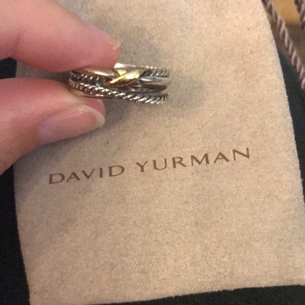 David Yurman Women's X Crossover Ring with Gold